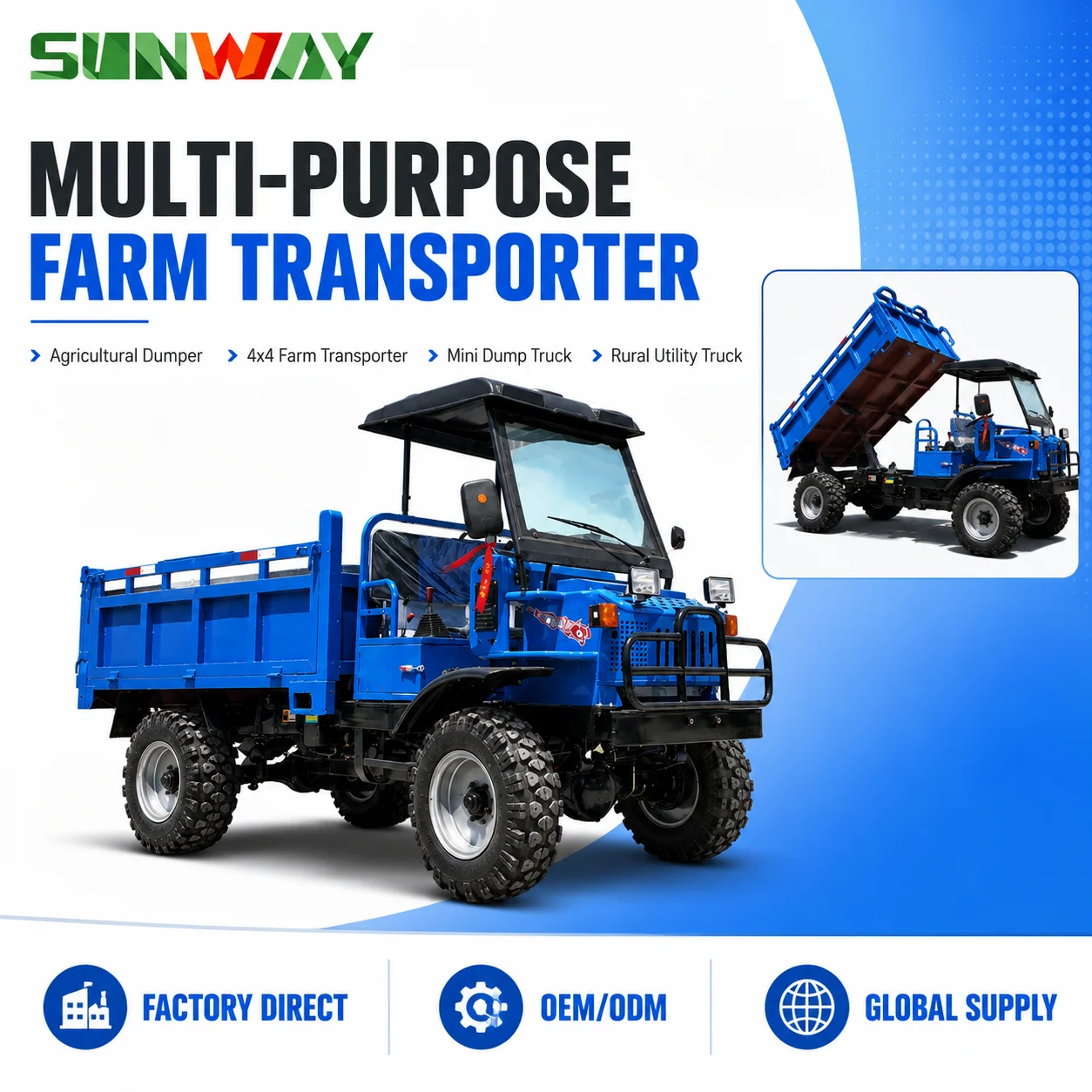Agriculture Farming Vehicles - Best Sale Wholesale 600CC Heavy Duty