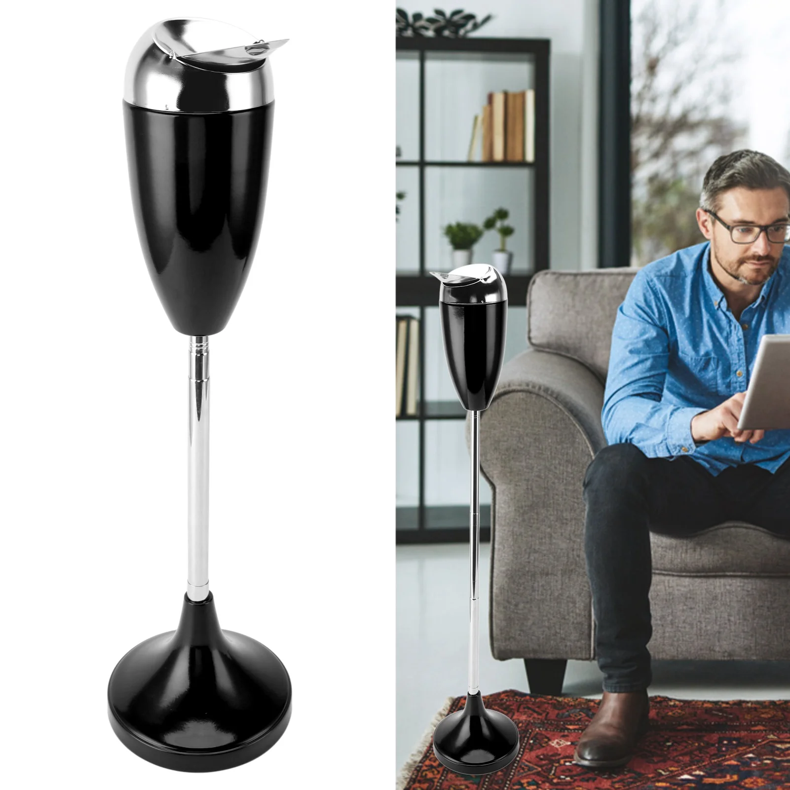 

ZK20 Металлическая пепельница в форме бутылки красного вина, съемная, выдвижная, креативная и модная подъемная крышка, напольная