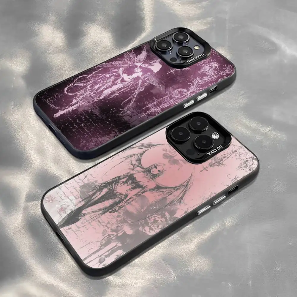 

G-Gothic D-Dark A-Aesthetic Phone Case For iPhone 17,16,15,14,13,12,11 Plus,Pro Max,XS,Colorful Silver Phone case Funda Cover