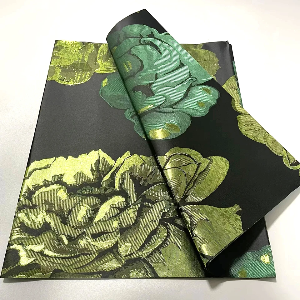 DIY afrikanischer Gele-Stoff zum Nähen, Basteln, nigerianisches Sego-Kopfband-Material, 2,5 Yards, 2-teiliges Kopfwickel-Set für Hochzeitsfeier TXH-19-5 – Detail 16