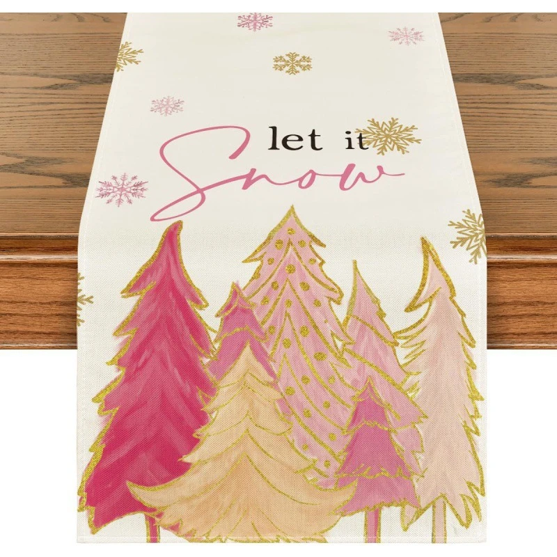 VIKAMA Tapes & Cassette Table Runner, Washable Non-Slip Table Runner for Dining Room Kitchen Party
