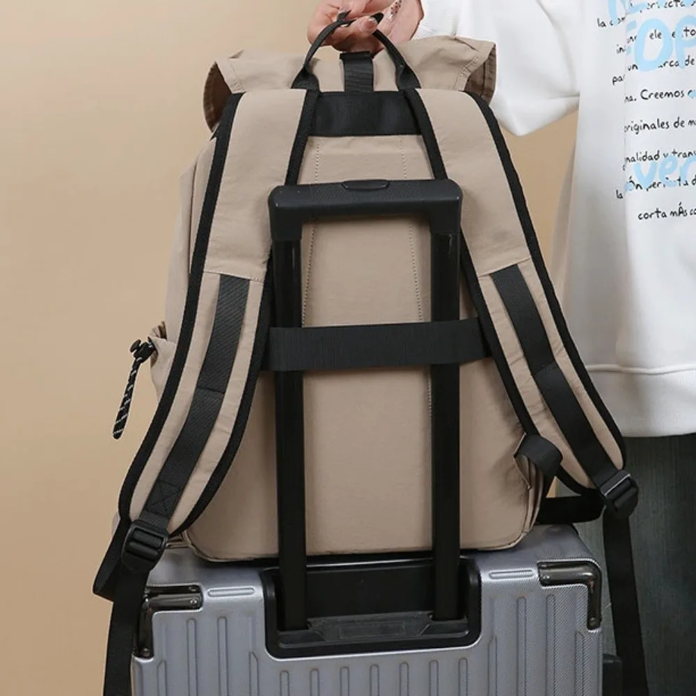 

Портативный нейлоновый рюкзак большой вместимости, прочный городской рюкзак, школьная сумка для студентов, защита от царапин, фиксированные лямки, школьная сумка