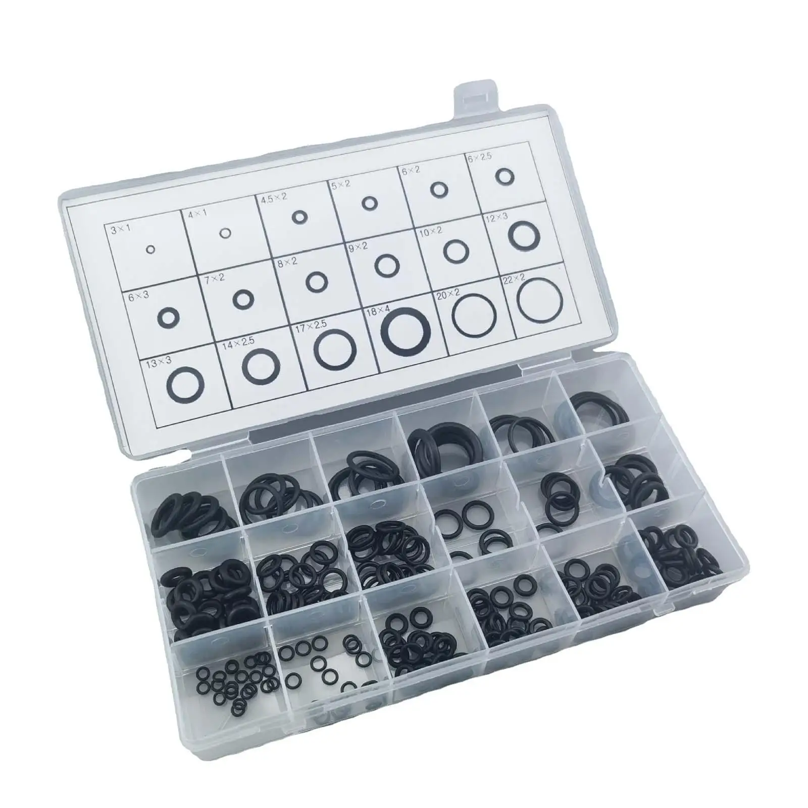 Heat Resistant Rubber O Rings Gasket Set 225pcs Multi Size Seal Washer Kit for Gas Stove Carburetor Roller