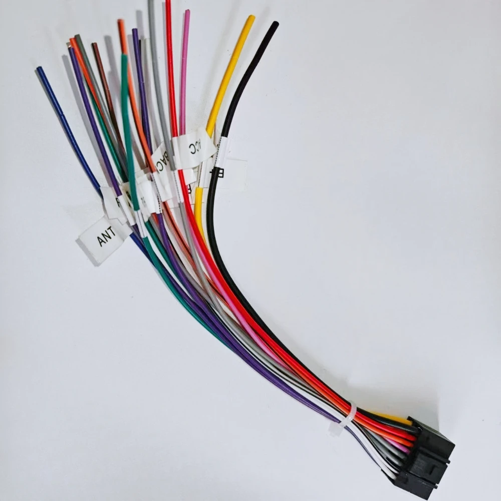 

Universal Power Horn Wire Plug 16 Pins Car Audio Wiring Harness Adapter Plug Auto Stereo Connector For Radio CD DVD