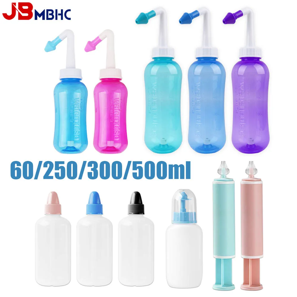 Nasal Wash Cleaner Spray Nasal Irrigator Neti Pot Rinse Nose Cleaner Avoid Sinusitis Rhinitis Treatment Health 60/250/300/500ML