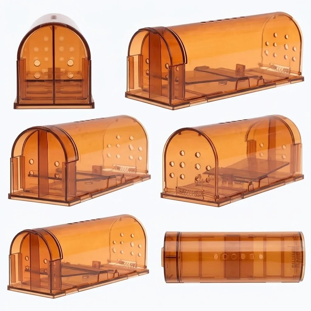 1Pc Mouse Traps Small Trap Indoor Outdoor Live Mouse Trap Catch and Release Ideal No Kill Mouse Traps for Rodents Easy to Use