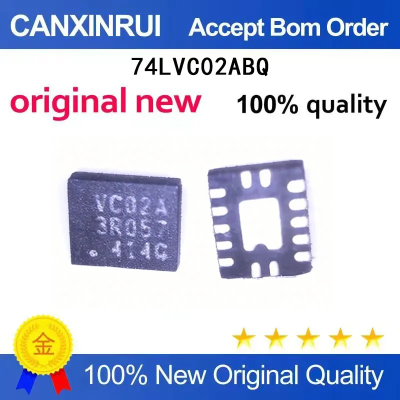 

(5-100 Pieces) New stock 74LVC02ABQ VC02A QFN-