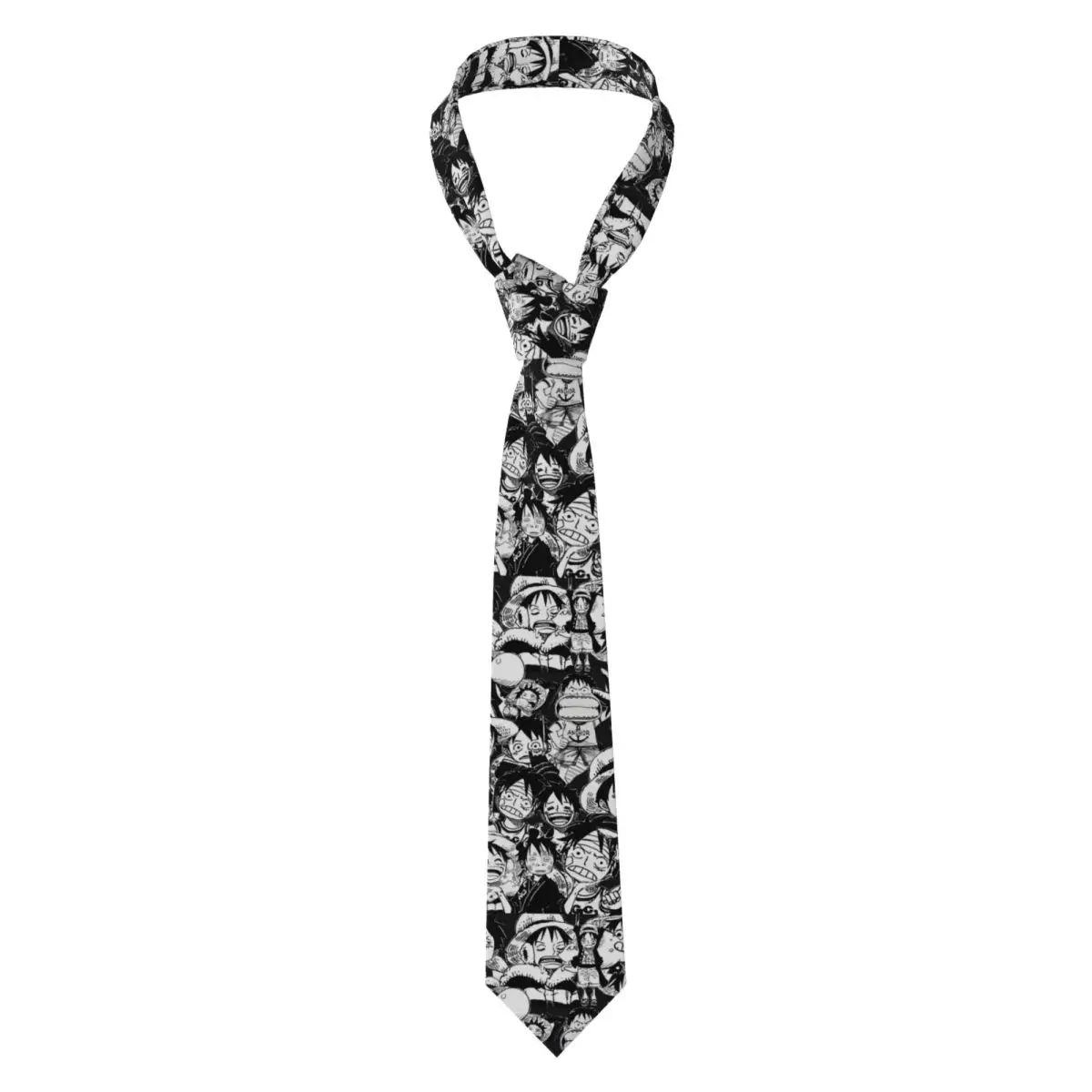 

Custom L-Luffyes Cartoon Manga Necktie Men's Silk Popular Neck Tie for Office