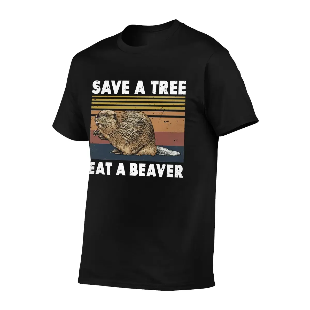 Save A Tree Eat A Beaver Punxsutawney Phil T-shirt Tee Shirt Cool Style Harajuku Hot Selling