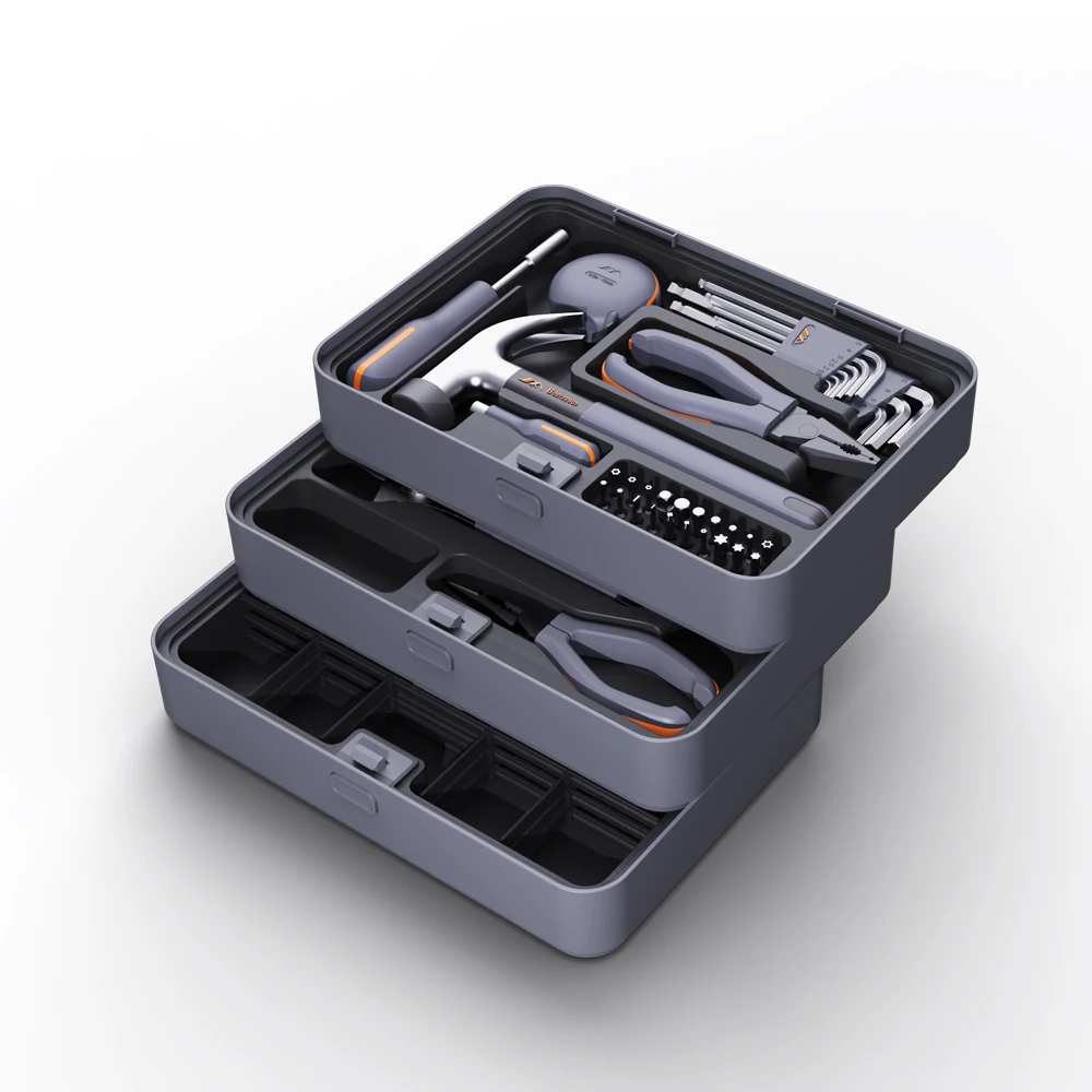 JIMIBOX JIMI HOME X3-ABD Tool Box Household Hardware Tool Set Home Kit Basic Tool Set Storage Box