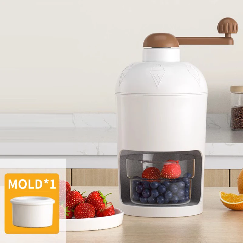 かき氷機 手動家庭用小型あられ製氷機 屋台 手回し砕氷機 スムージー アイスクラッシング