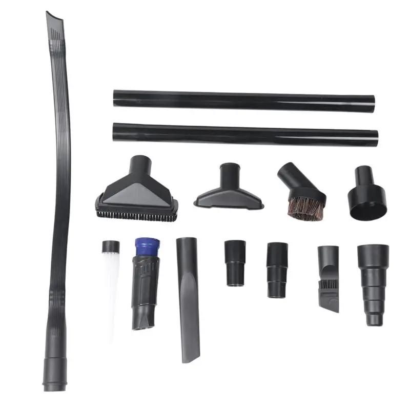 

AEE4-13PCS Universal Vacuum Attachment Kit Wet Dry Plastic Vacuum Hose Adapter 1-1/4Inch Vacuum Cleaners With Hair Brush