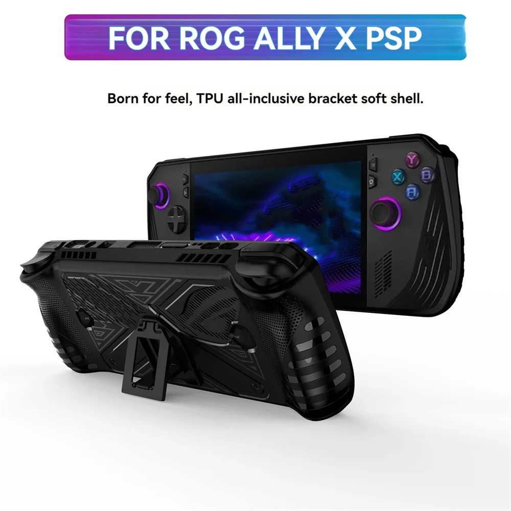 وحدة التحكم في الألعاب قذيفة المحمولة مع موقف ، تبو حالة وقائية لينة ، الملحقات ل روغ الي X