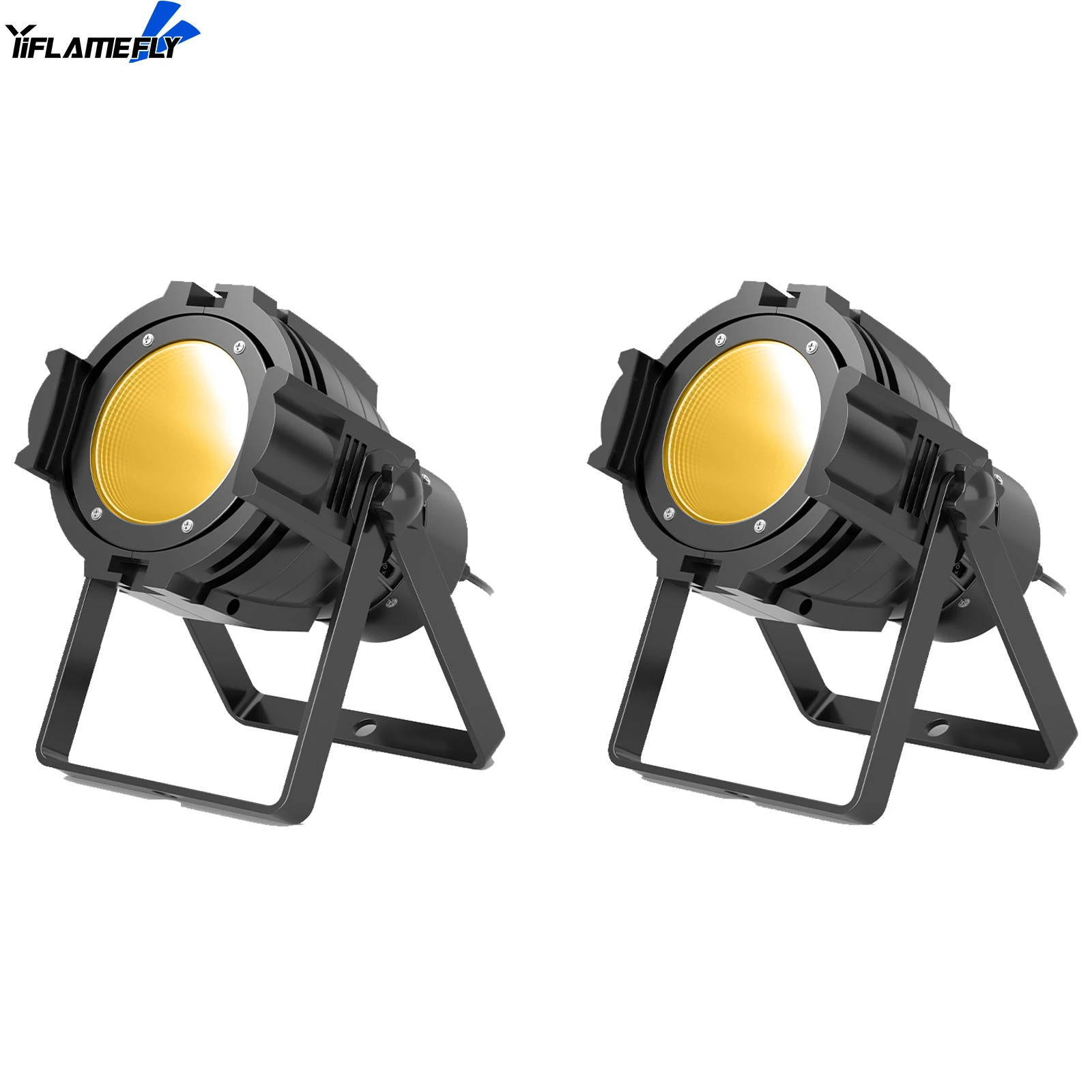 

Yiflamefly 2 шт. 80 Вт Par Light сценический эффект COB светодиодный шоу-светильник DMX512 голосовое управление для свадебных выступлений театральная вечеринка DJ