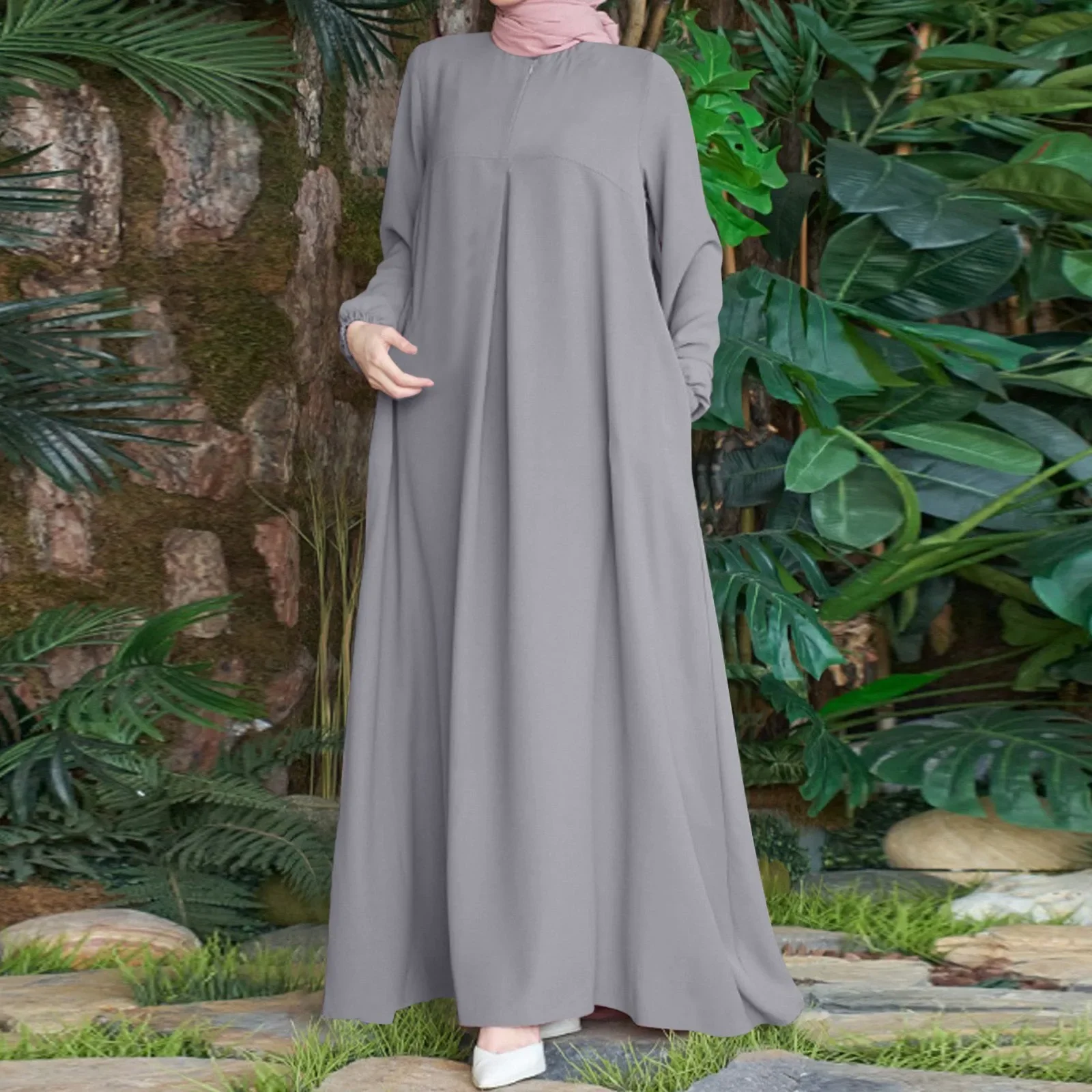 

Ramadan Khimar Abaya Dubai Saudi Arabia Turkey Islam Muslim Modest Dress Prayer Clothes For Women Kebaya Robe Femme Musulmane