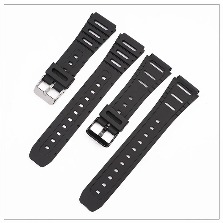Weiches Uhrenarmband für Casio Uhren CA-53W CA-61W FT-100W W-520U W-720G TPU 18mm 20mm Armband FT100W – Detail 5
