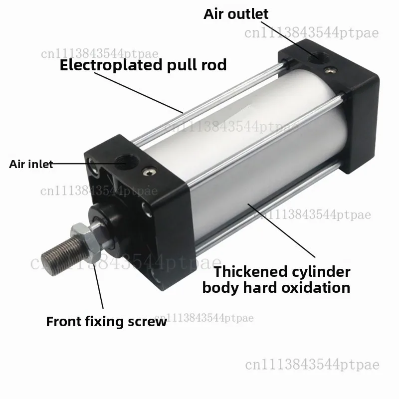Sc Series Standard Pneumatic Cylinder - High Thrust Pull Rod