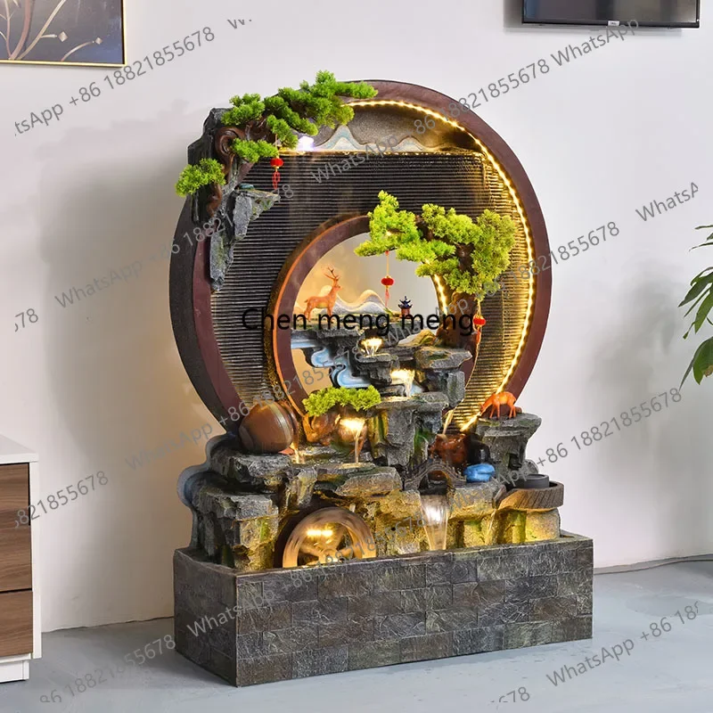 

New Chinese rockery flowing water screen circulating water ornament courtyard landscaping living room decoration opening gift