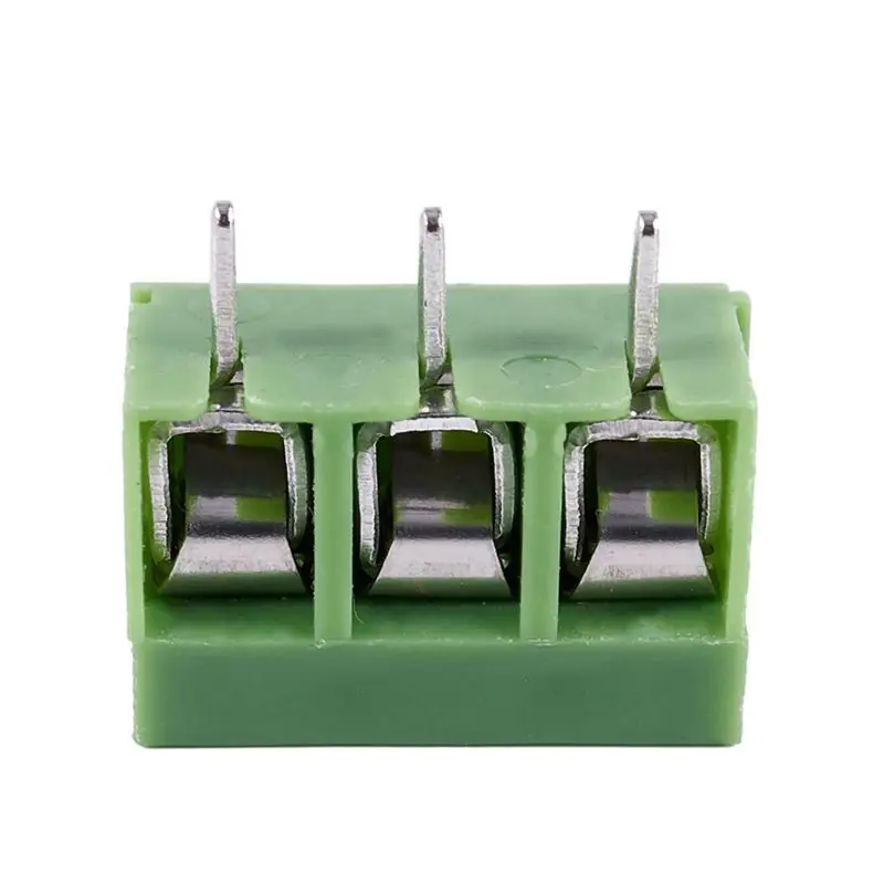 ABRW-100 Pcs 3 Pin 5Mm Pitch PCB Mount Screw Terminal Block AC 250V 8A