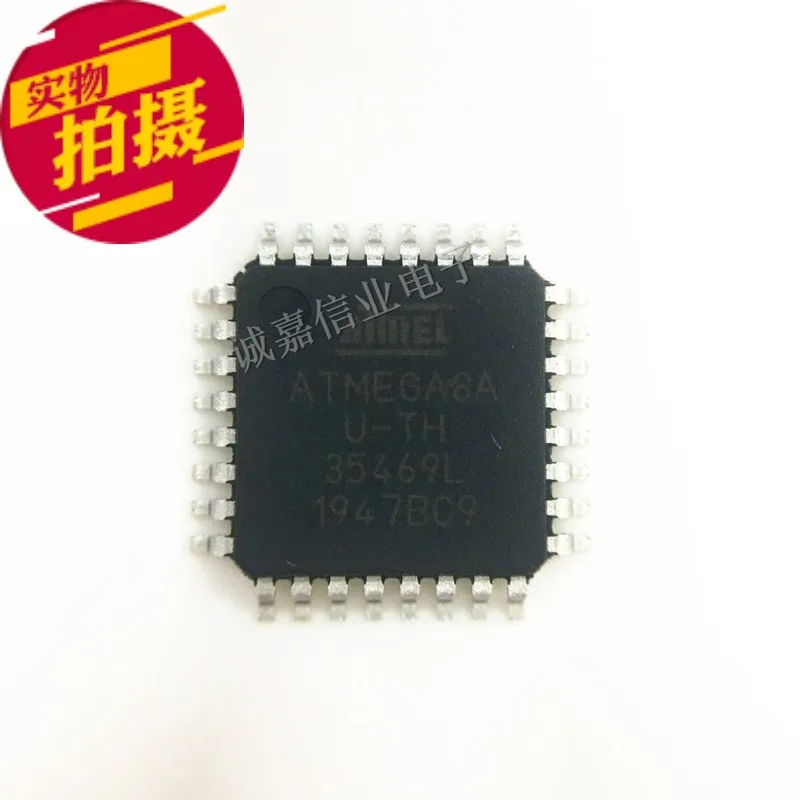 

10pcs/Lot ATMEGA8A-AU TQFP-32 8-bit Microcontrollers - MCU AVR 8KB, 512B EE 16MHz 1KB SRAM Supply Voltage;2.7V-5.5V