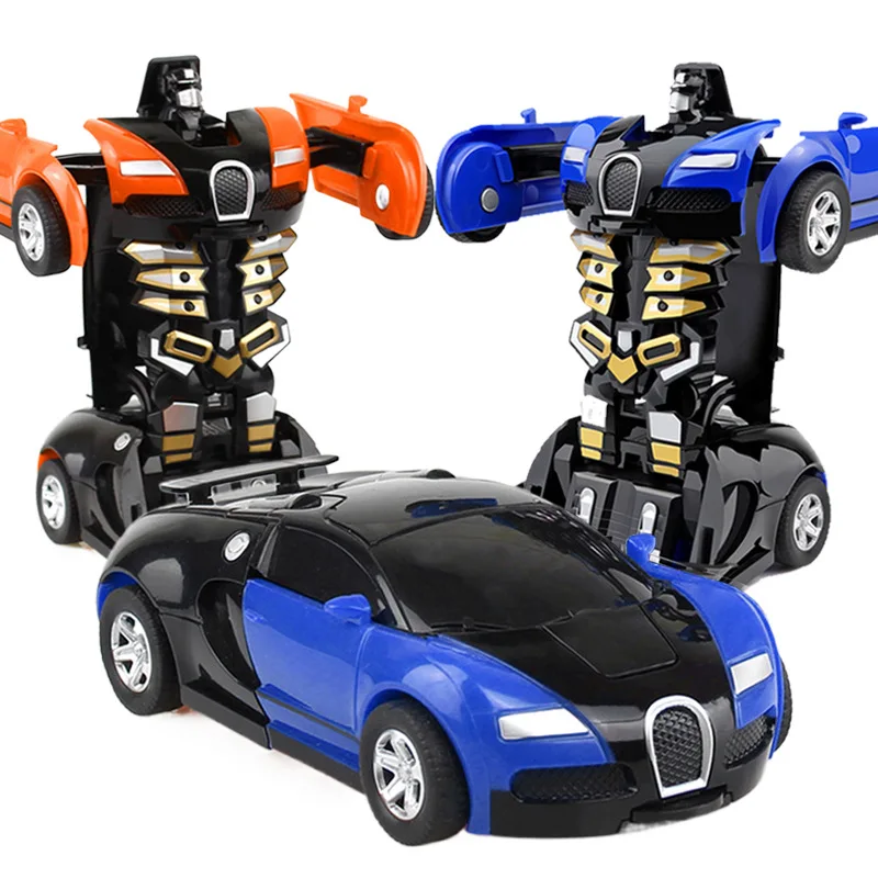 

Amazing Transforming Sports Car:Collision/One-Button Deformation, Inertial Sliding.Bugatti Style,Transform Boys' Incredible Gift