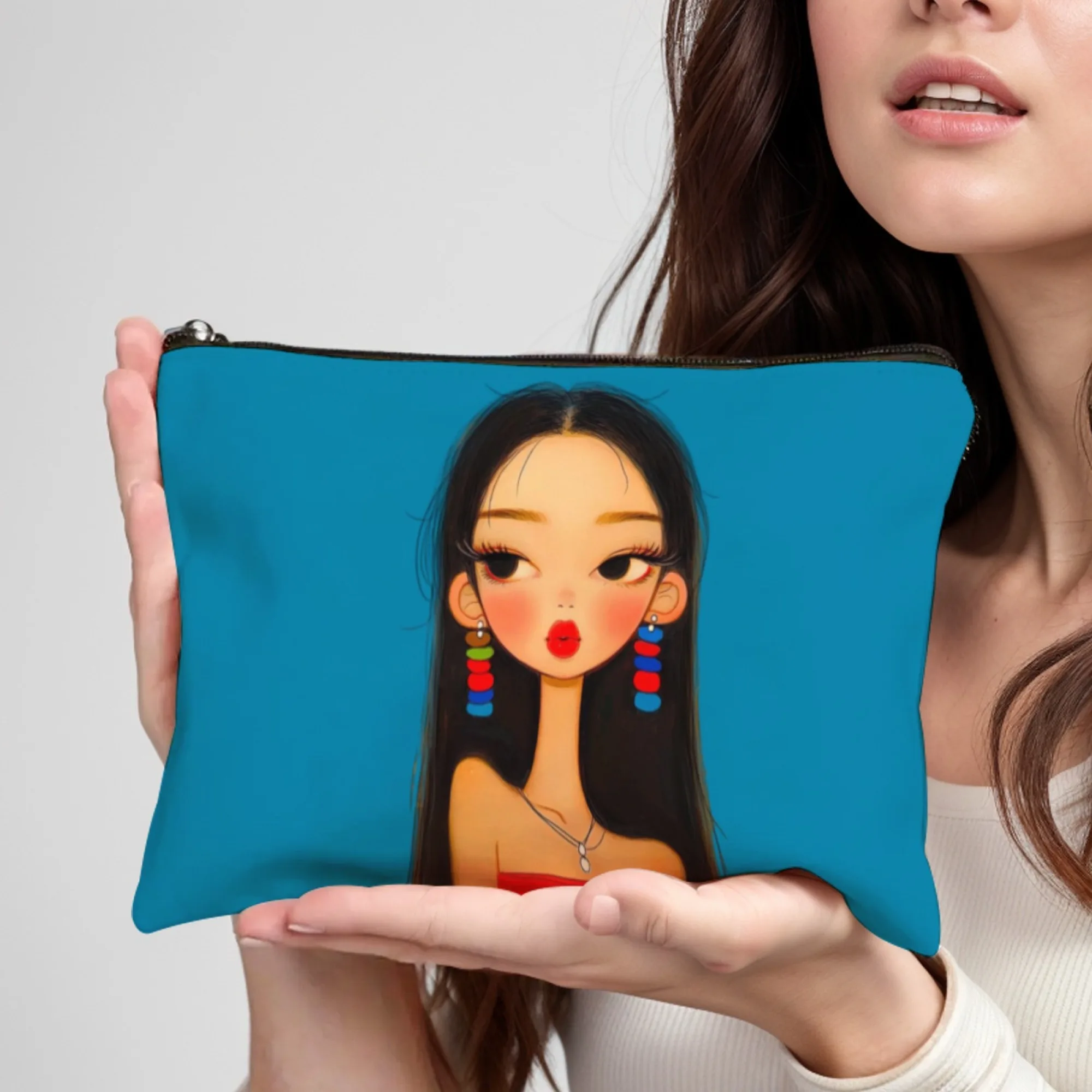 

Косметичка Magazine Girl, легкий портативный косметичка с застежкой-молнией, идеально подходящий для рождественских подарков, органайзер для путешествий