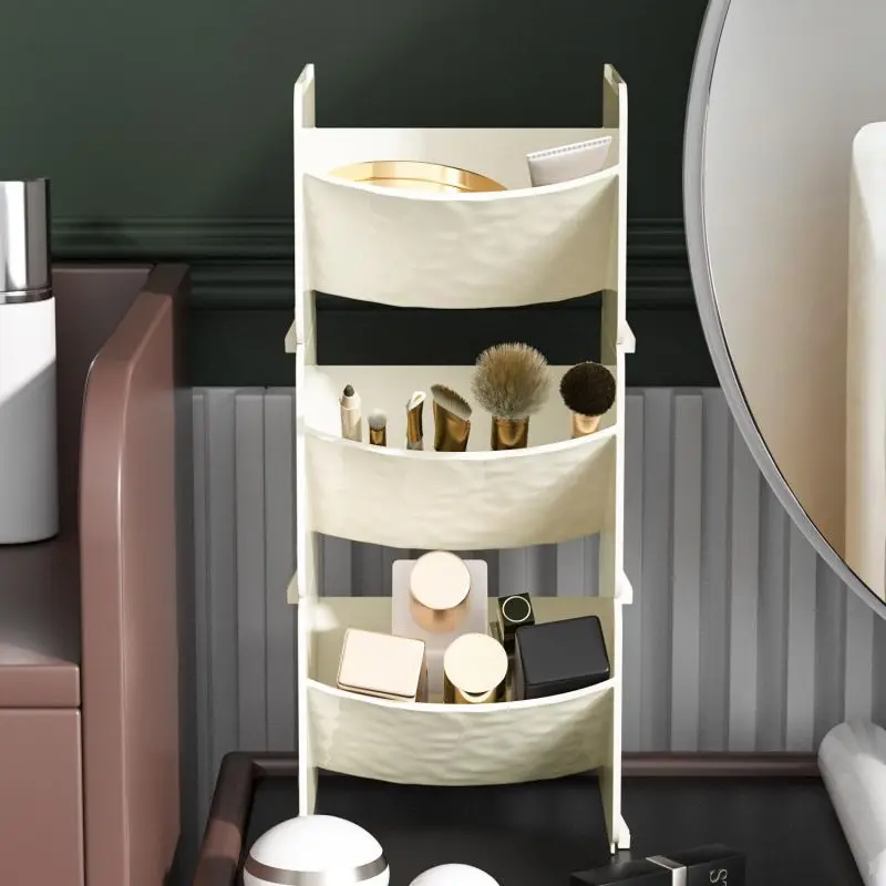Desktop plastic storage rack, transparent tea bag storage box, student dormitory simple storage rack