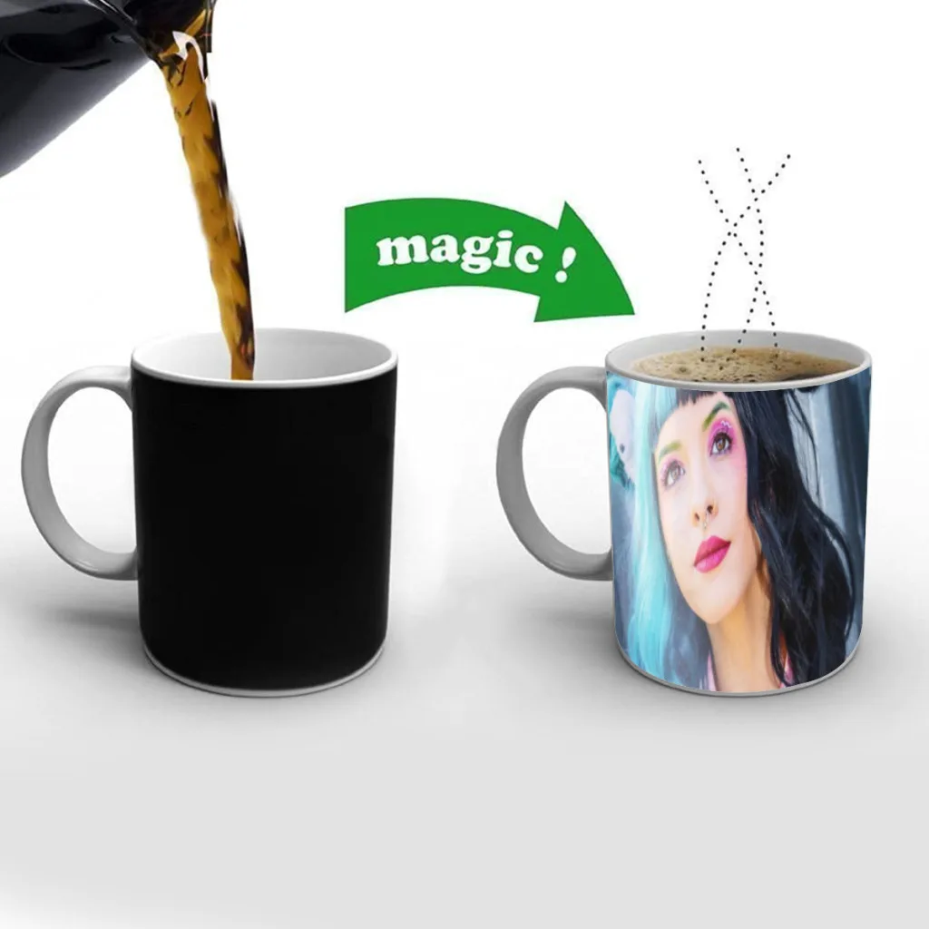 Girl Singer Melanie Martinez One Piece Coffee Mugs And Mug Creative Color Change Tea Cup Ceramic Milk Cups Novelty Gifts