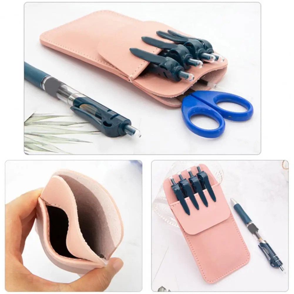 กระเป๋าปากกาดินสอพยาบาลแบบพกพาหนังสังเคราะห์แบบหนากระเป๋าดินสอหนัง PU กระเป๋าใส่ดินสอ