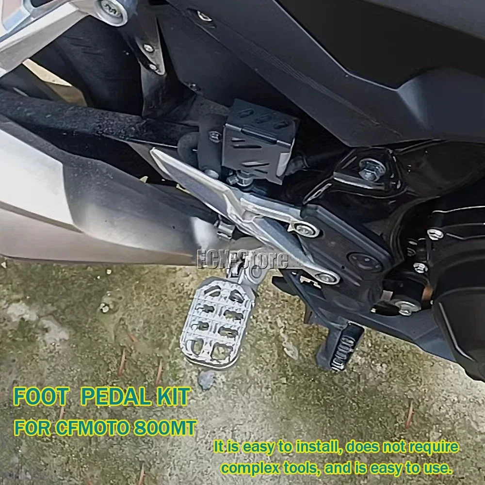 For CFMOTO CF MOTO 800MT 800 MT 800Mt 800mt Motorcycle Accessories CNC Aluminum Foot Pegs Footpeg Pedals Footrest