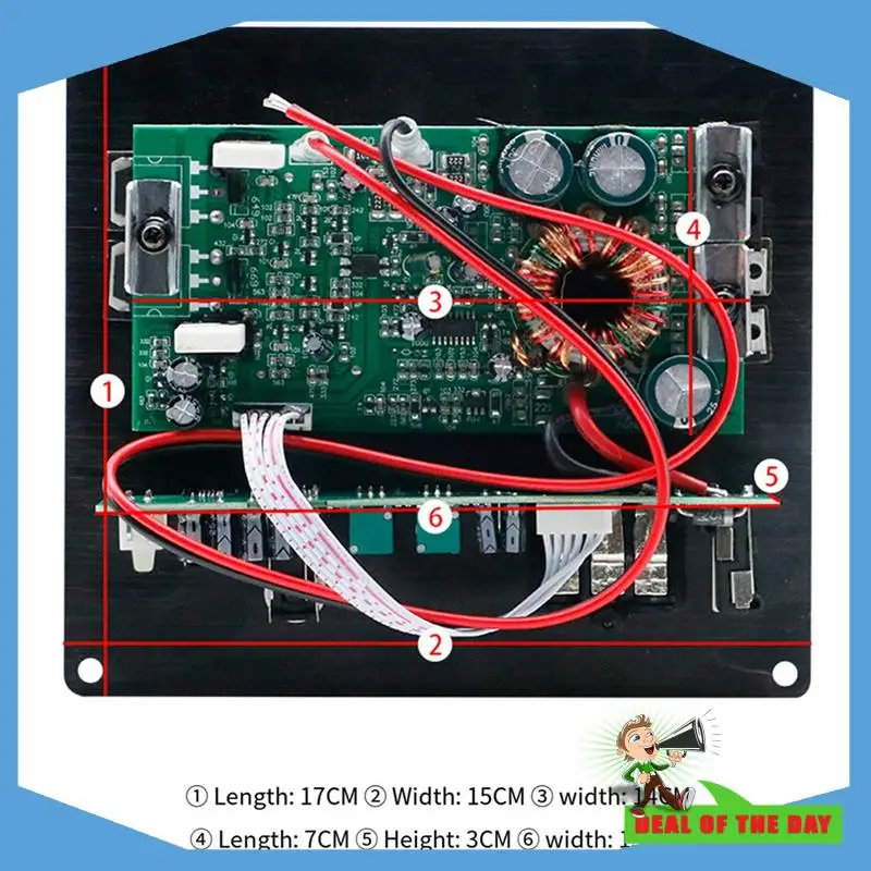 

LDZS Subwoofer Amplifier Motherboard 12V High-Power Car Audio Subwoofer Amplifier Board For Home And Car Use Durable