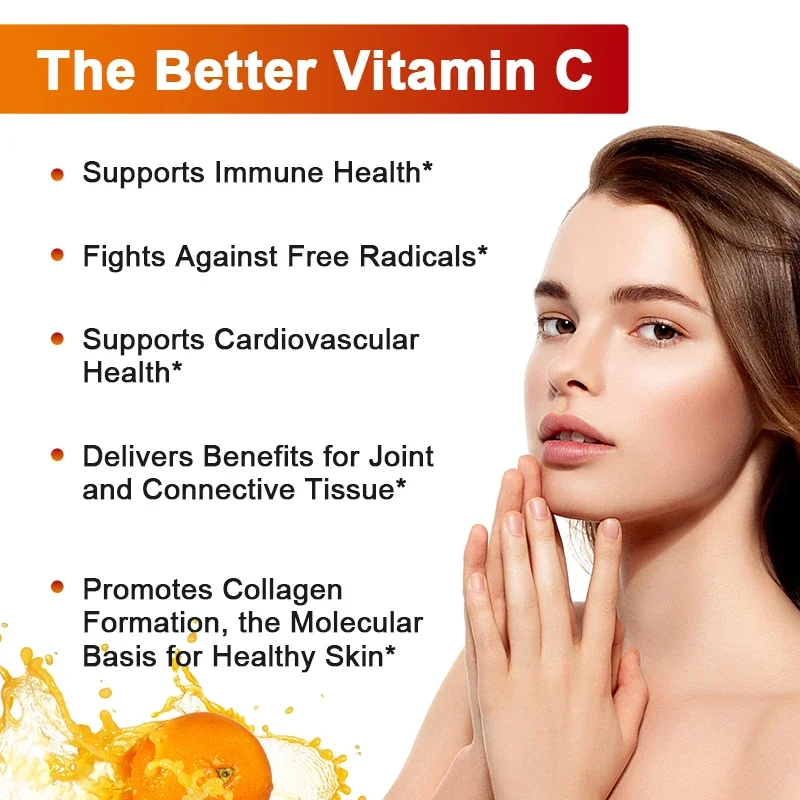 Liposomal Vitamin C Capsules 1500 Mg - Immune System and Collagen Supplement