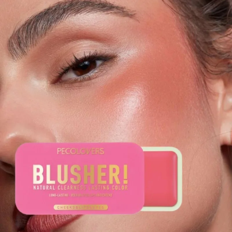 Crema fard push-pull rosa, fard viso, illumina la carnagione del viso, impermeabile e resistente al sudore, trucco carino
