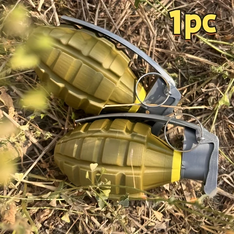 Realistic MK2 Grenade Replica Model - 3D Printed Non - Functional Military Collectible with Textured Surface, Display Decoration