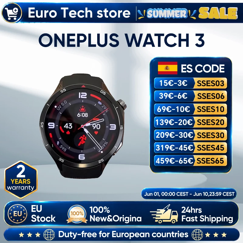 Reloj Inteligente OnePlus Watch 3 Versión Global