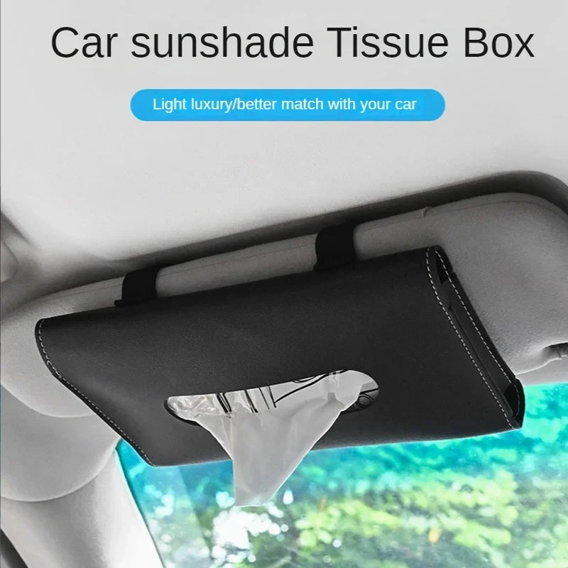 1-3Pcs Car Tissue Box Towel Sets Car Sun Visor Tissue Box Holder Auto Interior Storage Decoration for BMW Car Accessories
