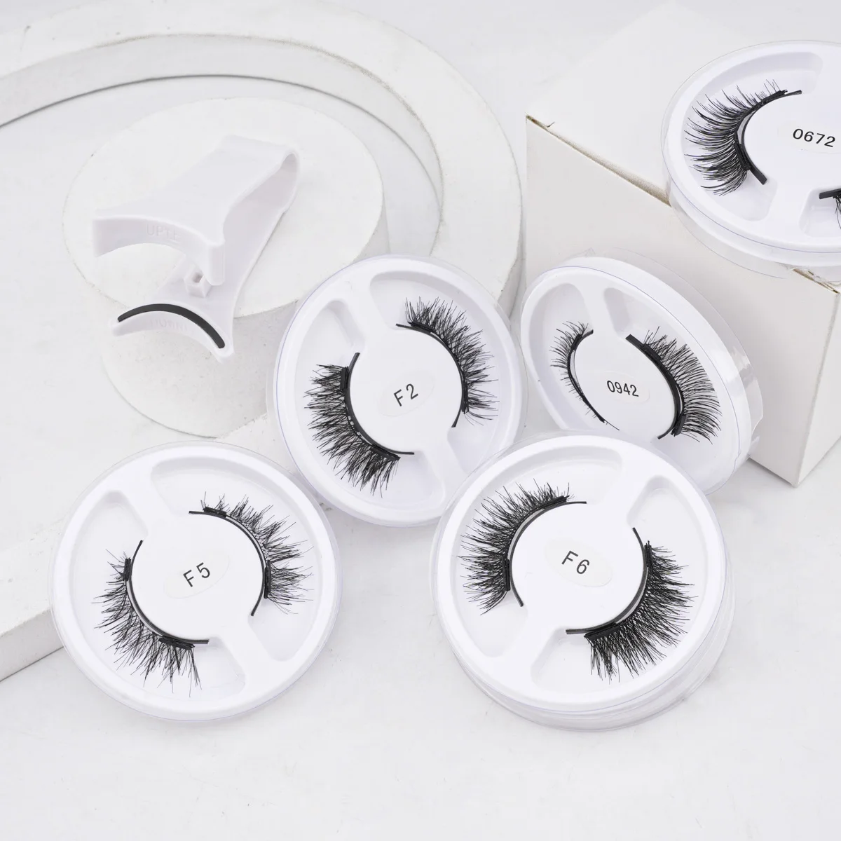 5 Pairs Magnetic Eyelashes Extension Kit Reusable Magnetic Lashes and Tweezers No Glue Needed Fluffy False Eyelashes Makeup Set