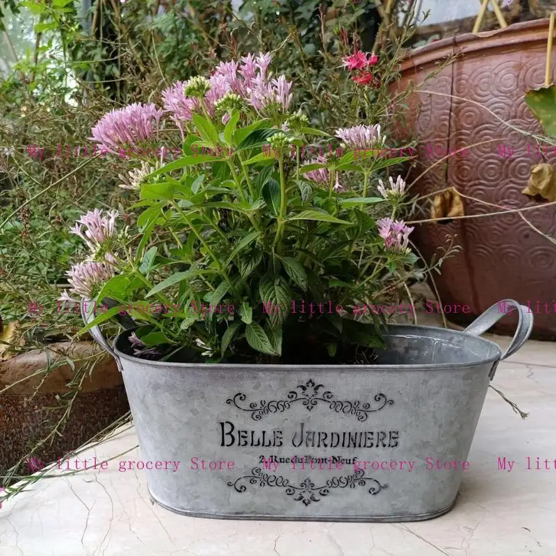 Metal Vases Farmhouse French Flower Bucket Vases for Cut Flowers for Home Decoration and Wedding Table Centerpieces