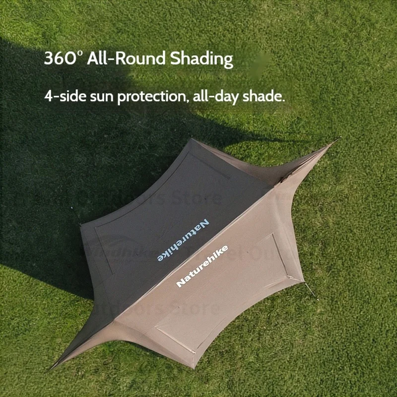 Naturehike Titanium Black Canopy Sun Shelter 3-4 People