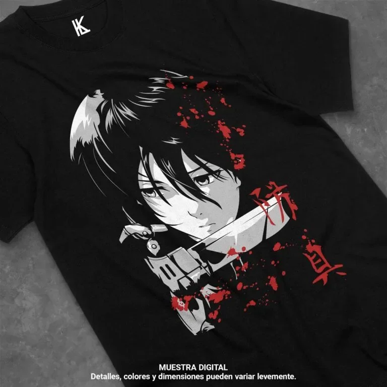 

Remera de Mikasa Ackerman V12Vintage Special Unisex T-shirt Anime Shirt,Soft Tee All Size