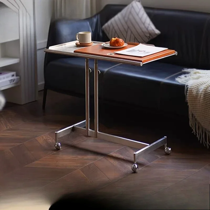 Nordic sofa side table, removable coffee table lift sheet music rack