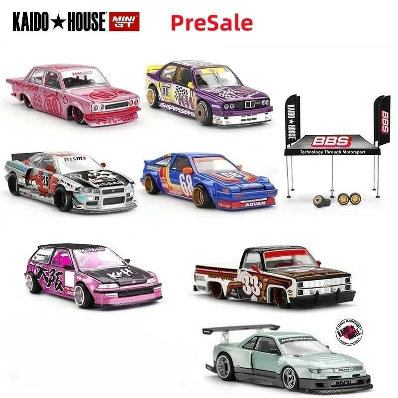 

[Предпродажа] Модели TSM Kaido House x MINI GT KHMG Fairlady Skyline 2000GT KPGC10 M3 E30 AE86 EF Silverado Модель автомобиля с открывающимся капотом