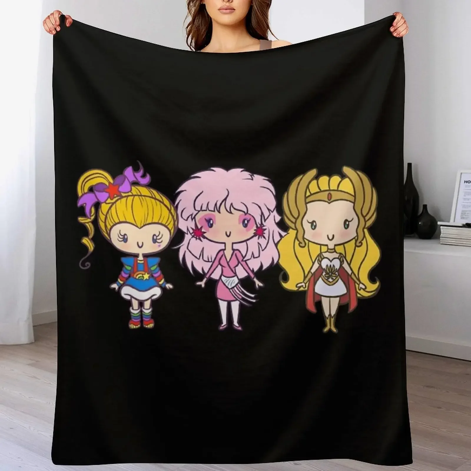 

Lil' CutiEs- Eighties Ladies Throw Blanket Soft Plaid Single Blankets