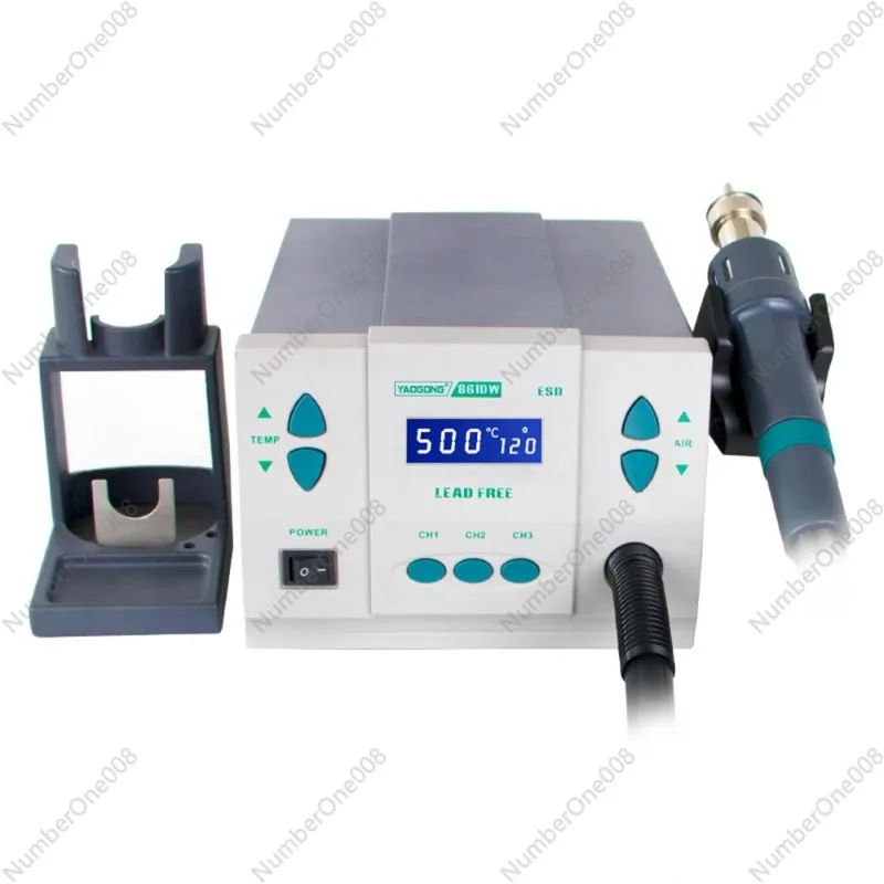 861DW Lead-free Intelligent Hot Air Gun Desoldering Station High Power 1000W Large Air Volume Voltage 220V / 110V