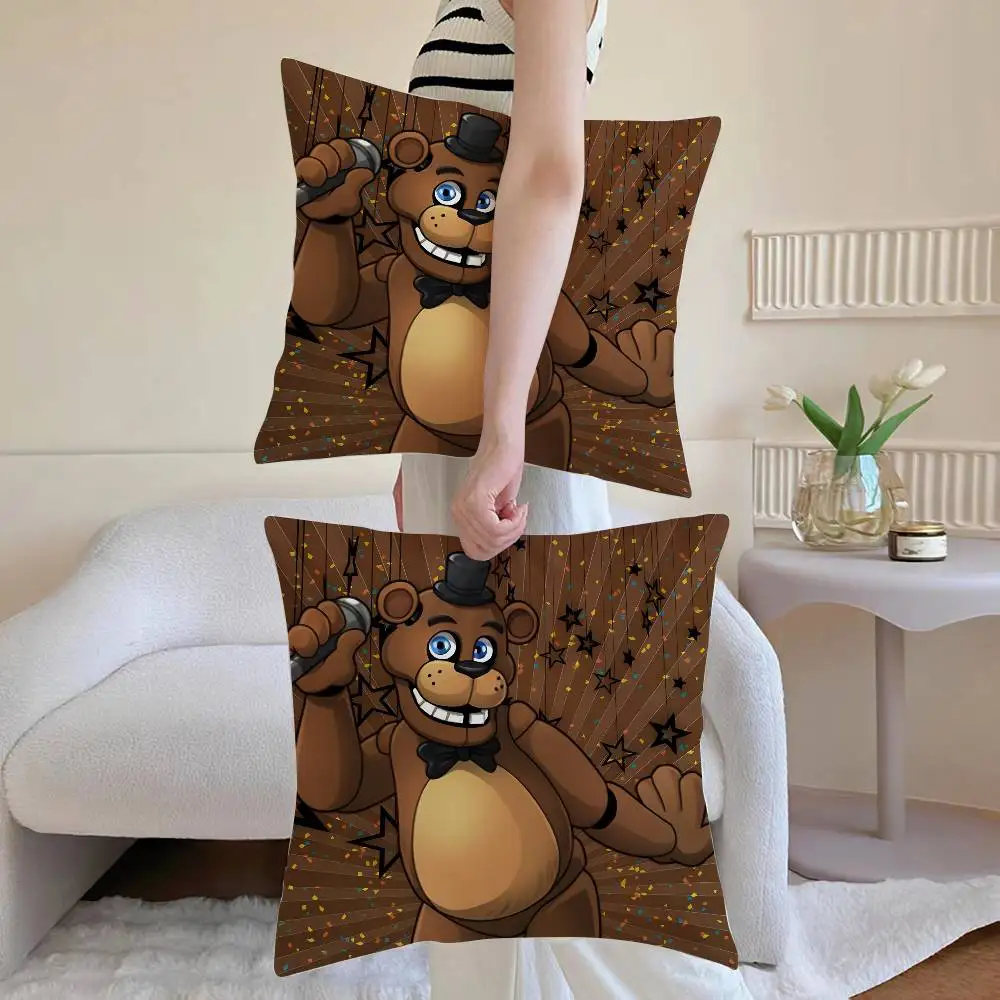 فيلم Five N-Nights at F-Freddys كيس وسادة سرير أريكة بسحاب غير مرئي مضاد للغبار