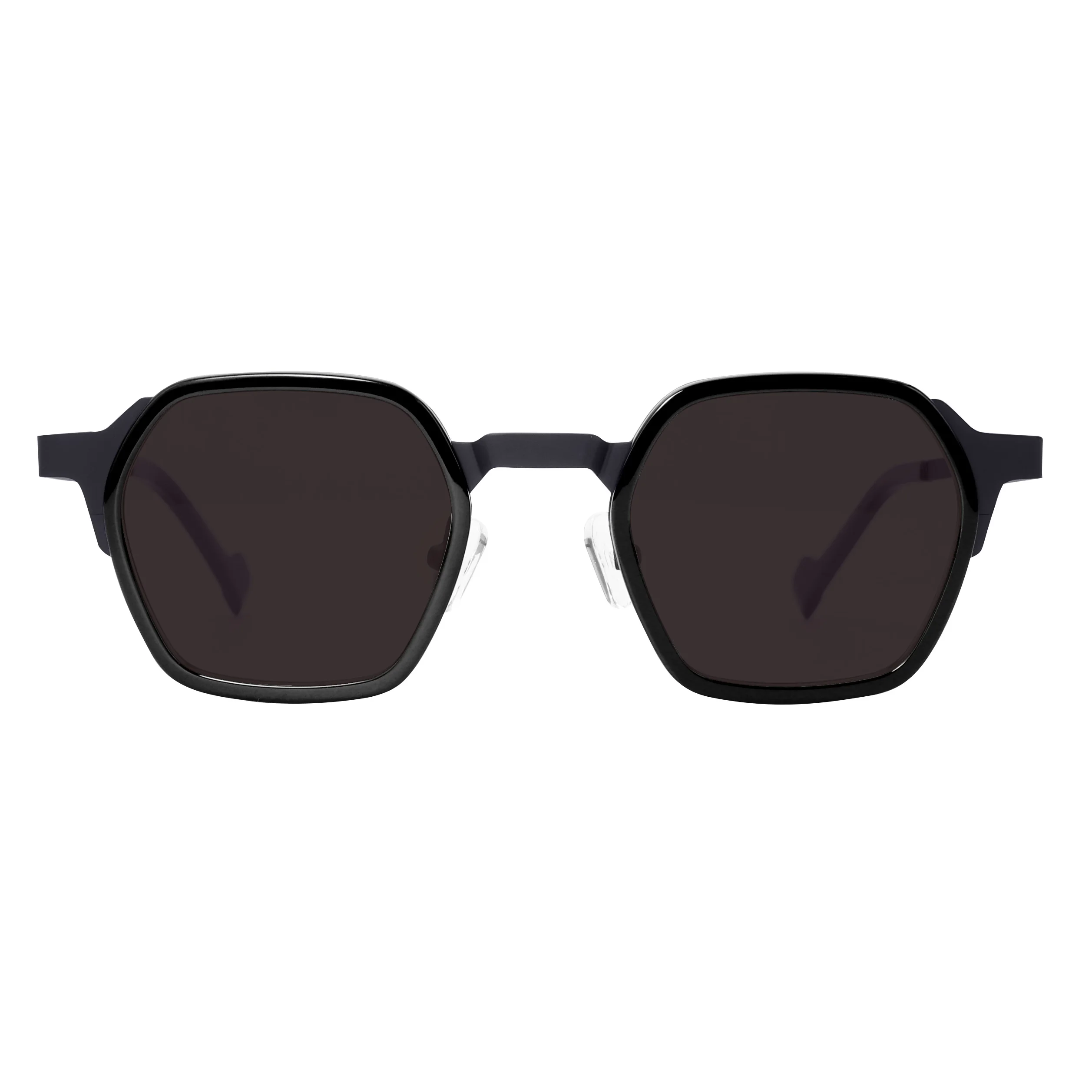 

Business Polarized Sunglasses Dual Material Frame Adjustable Nose Pads Anti Glare Classic