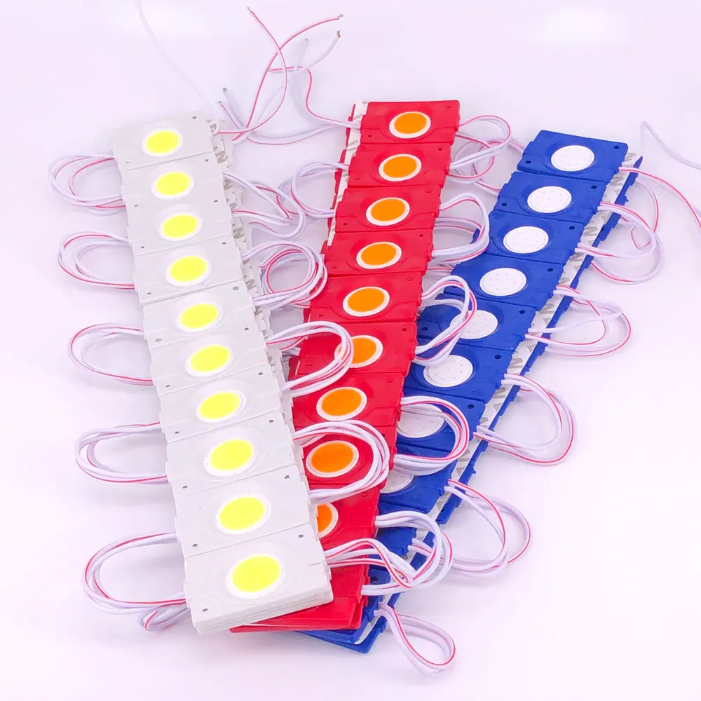 

200pcs COB Light Advertisement Design Sign Backlight Shop Banner Waterproof LED Module 12V IP65 White Red Blue