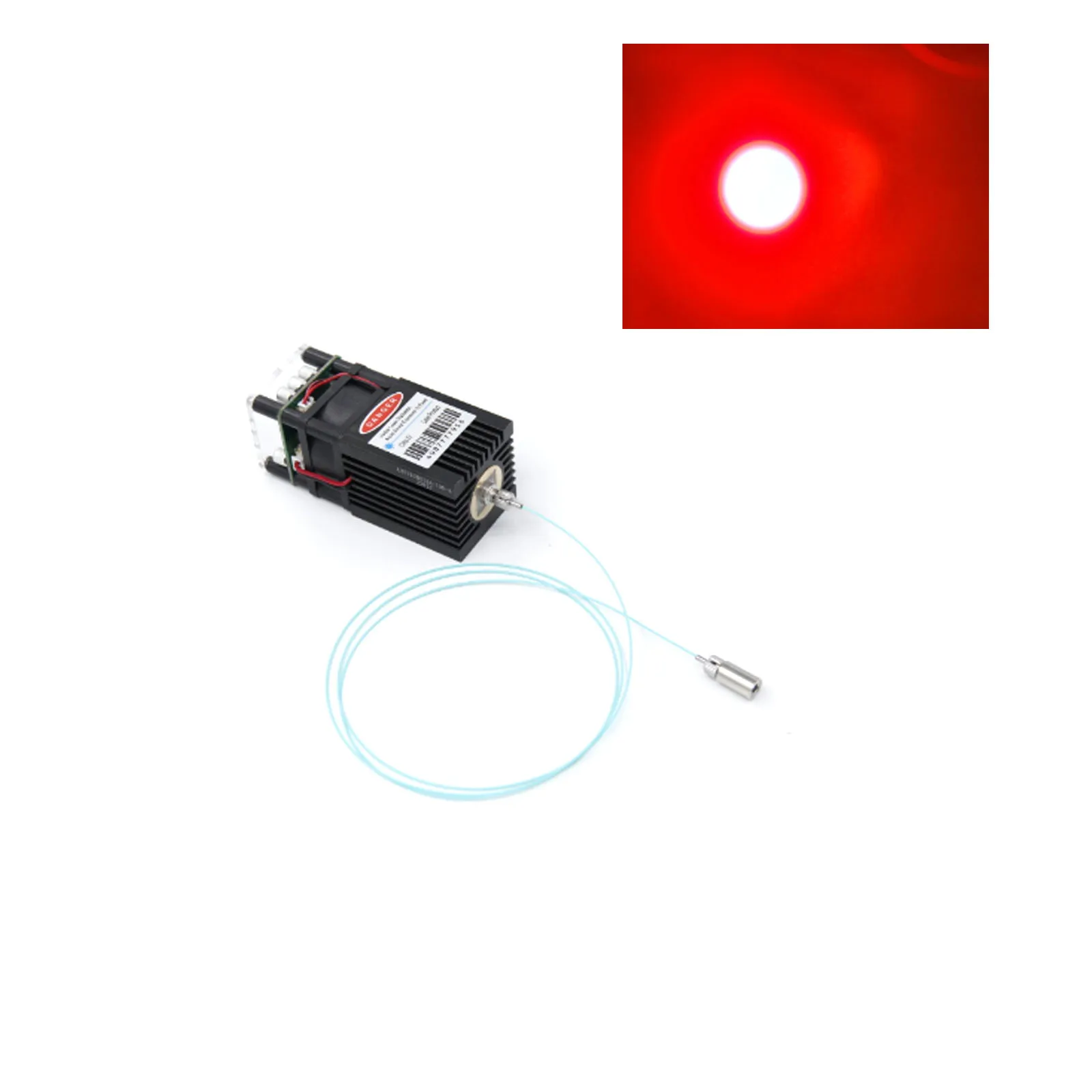 650nm 500mW 105um PWM Modulated Red Fiber Coupled Circular Spot Laser For Lab