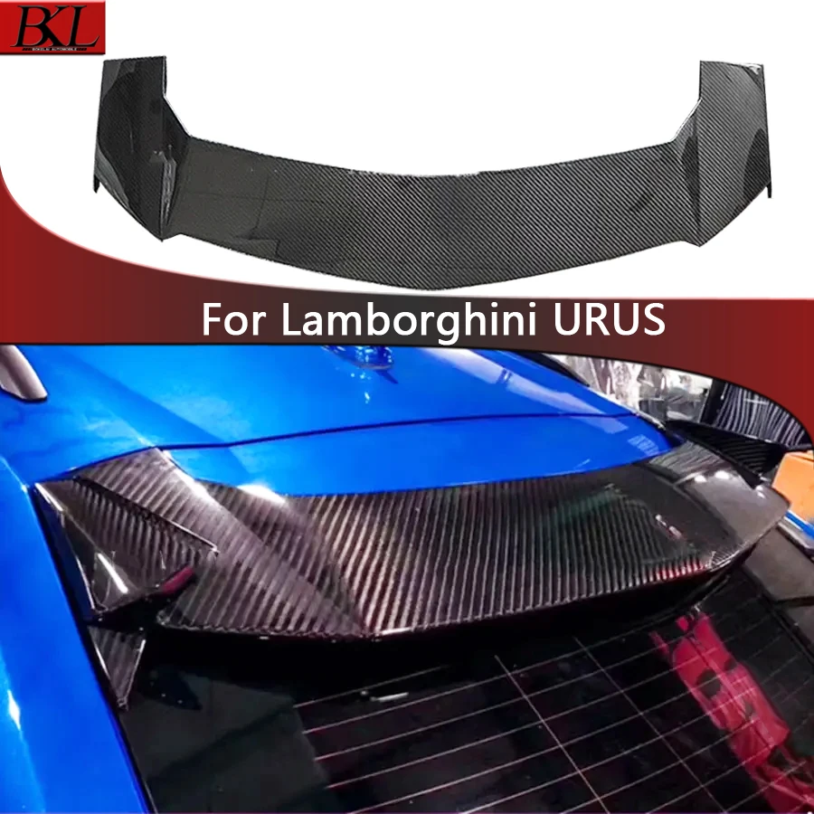 For Lamborghini URUS Real carbon fiber spoiler Tail fins automotive top wing middle wing pressure tail wing upgrade body kit