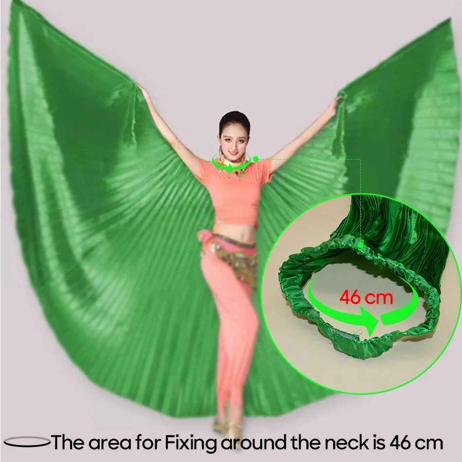 Belly Dance Accessories Isis Wings Multiple Color Options Fabric For Adult Woman Butterfly Wings For Stage Performance  Carnival